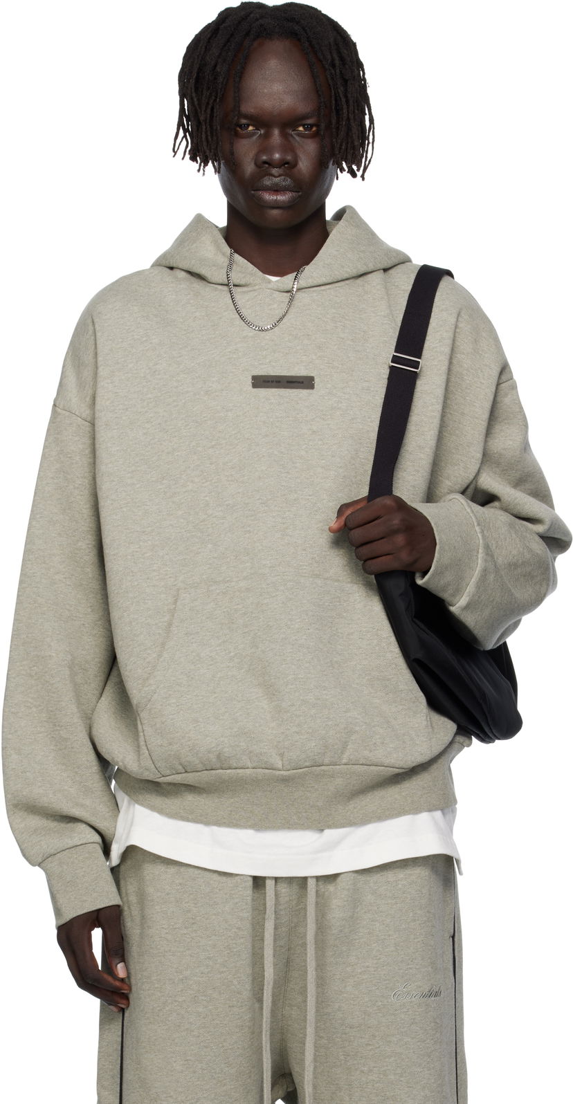 Pulover Fear of God Fear of God ESSENTIALS Fleece Hoodie Classic Fit Siva | 192SP252055F