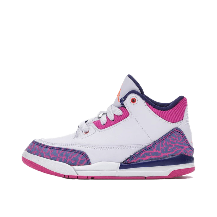 Superge in čevlji Jordan Jordan 3 Retro Barely Grape (PS) Bela | 441141-500