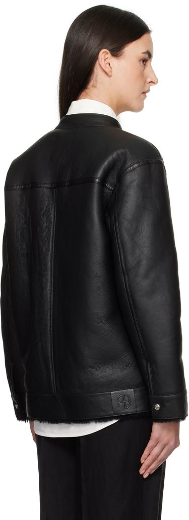 Jakna Anine Bing Anine Bing Henry Shearling Jacket Črna | A-01-10450-BLK1, 2