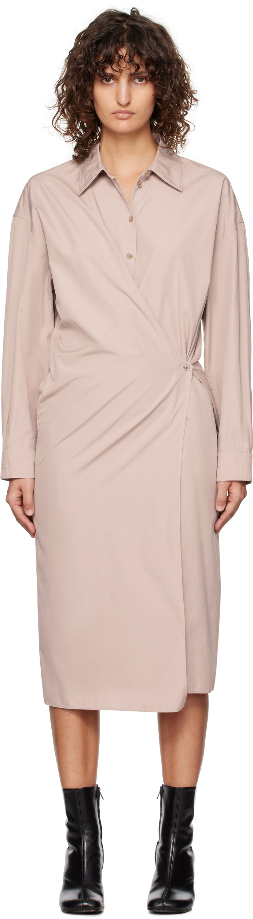 Obleke LEMAIRE Lemaire Midi Dress Roza | DR1092 LF839