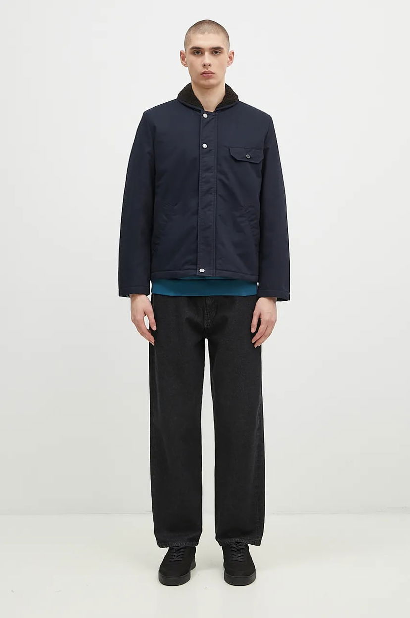 Jakna Universal Works Universal Works Fleece Lined Jacket Mornarica | 31128.NAVY