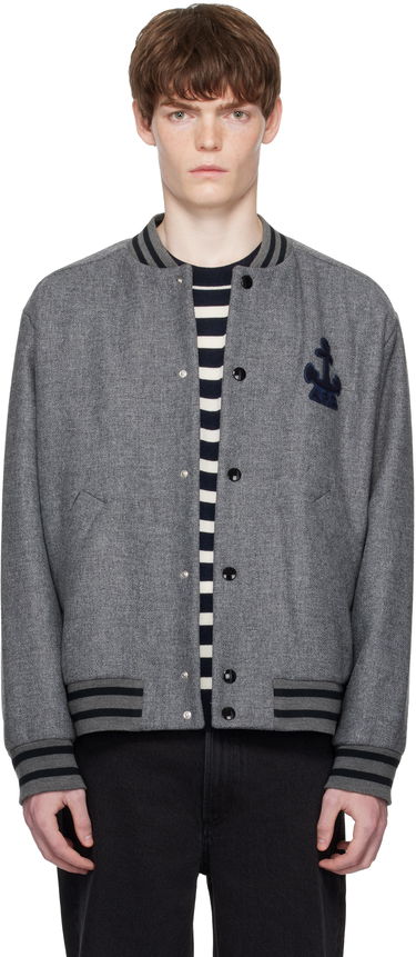 Bomber jakna A.P.C. A.P.C. Micka Wool Bomber Jacket Siva | WVBEB-M32010, 0
