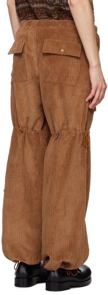 Cargo hlače Anna Sui Corduroy Drawstring Cargo Trousers Rjava | 624V40, 2