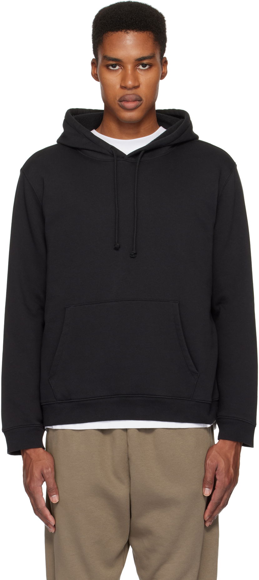 Pulover SKIMS SKIMS Fleece Lounge Hoodie Črna | TP-PLO-5425M