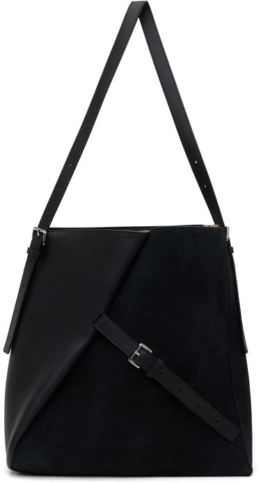 Torba za čez ramo Marni Marni Reverse Leather and Suede Tote Črna | SBMP0190U2 P8199, 0