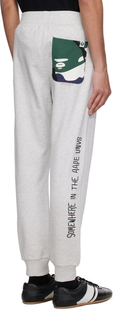 Trenirka AAPE by A Bathing Ape AAPE by A Bathing Ape 'AAPE' Basic Sweatpants Siva | AAPPTMB698XANWH2, 2