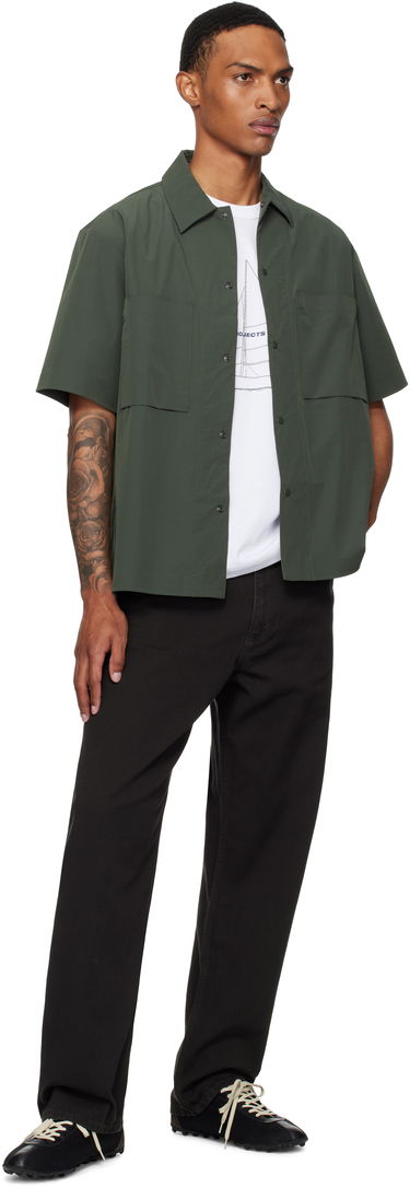 Srajce NORSE PROJECTS Norse Projects Hermann Travel Light Short Sleeve Shirt Zelena | N40-0824, 3