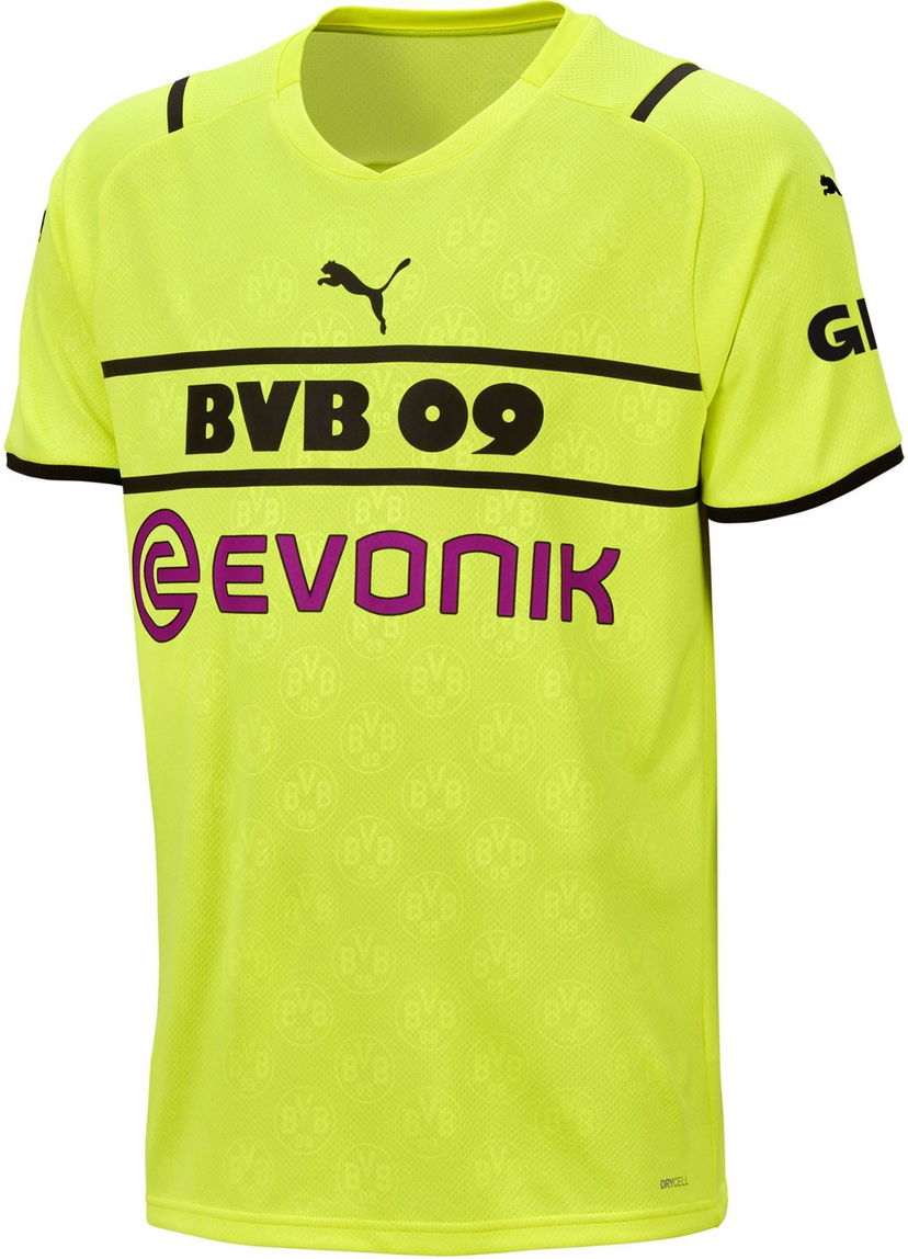Dres Puma Puma BVB Cup Replica Jersey 2021/22 Rumena | 931459-003
