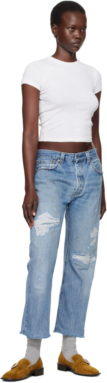 Kavbojke RE/DONE Re/Done Levi's Edition Boyfriend Jeans Modra | 1188BFJ, 3