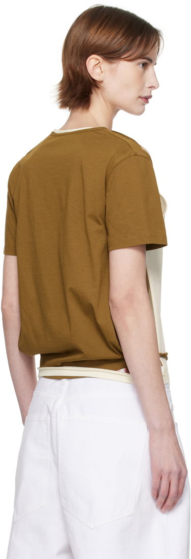 Majica brez rokavov Eckhaus Latta Eckhaus Latta Hugging Sleeveless T-Shirt Bež | 1203-EL-PS25-C -, 2