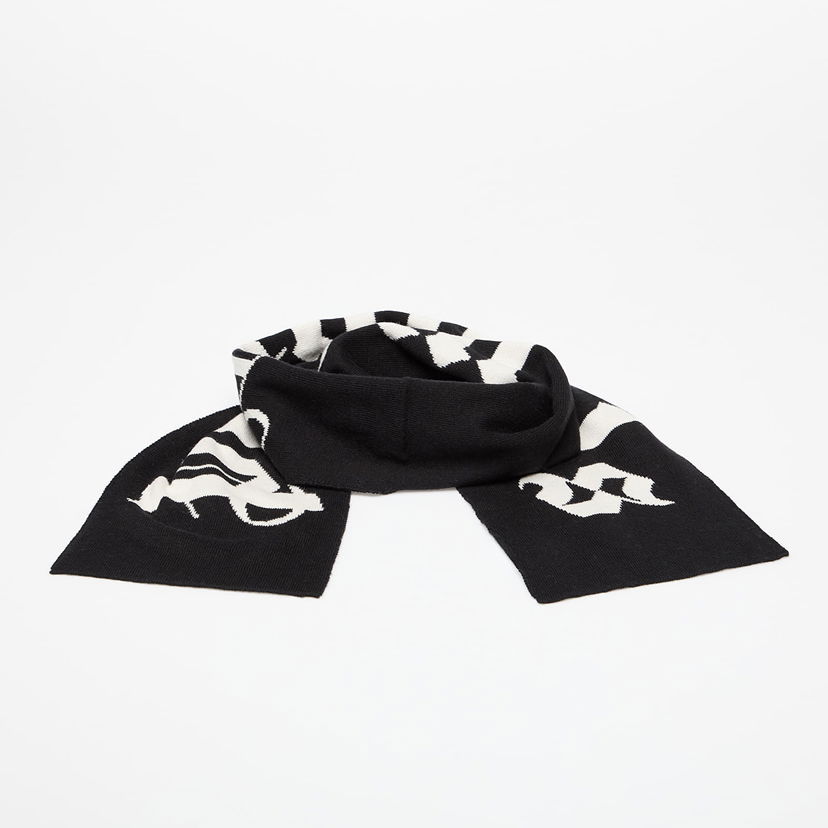 Šala Palm Angels Palm Angels Logo Knit Scarf Črna | PBMA008C99KNI0021003