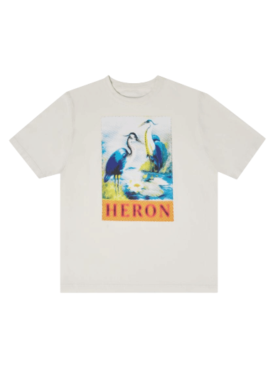 Majica HERON PRESTON Halftone Heron Short-Sleeve Tee Bela | HMAA032F22JER0140146