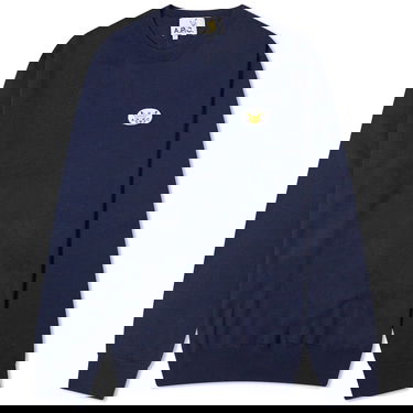 Pleteni pulover A.P.C. Pokémon Pikachu x Crewneck Mornarica | WOAOC-H23319-IAK, 0