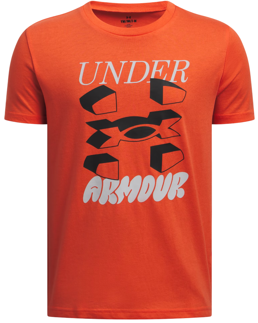 Majica Under Armour Under Armour Split Big Logo Short Sleeve T-Shirt Oranžna | 1390003-847