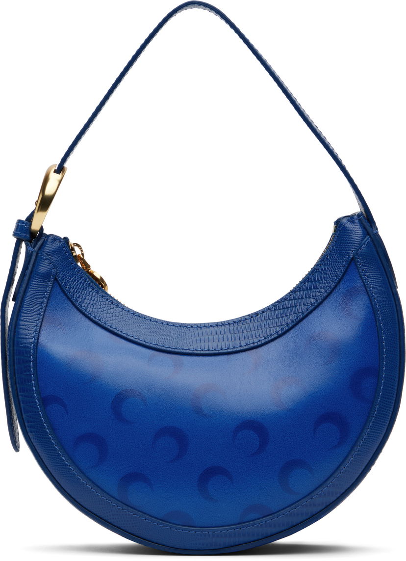 Torbica Marine Serre Marine Serre Moon Airbrushed Leather Eclips Mini Bag Modra | WBA002A CLEA0053