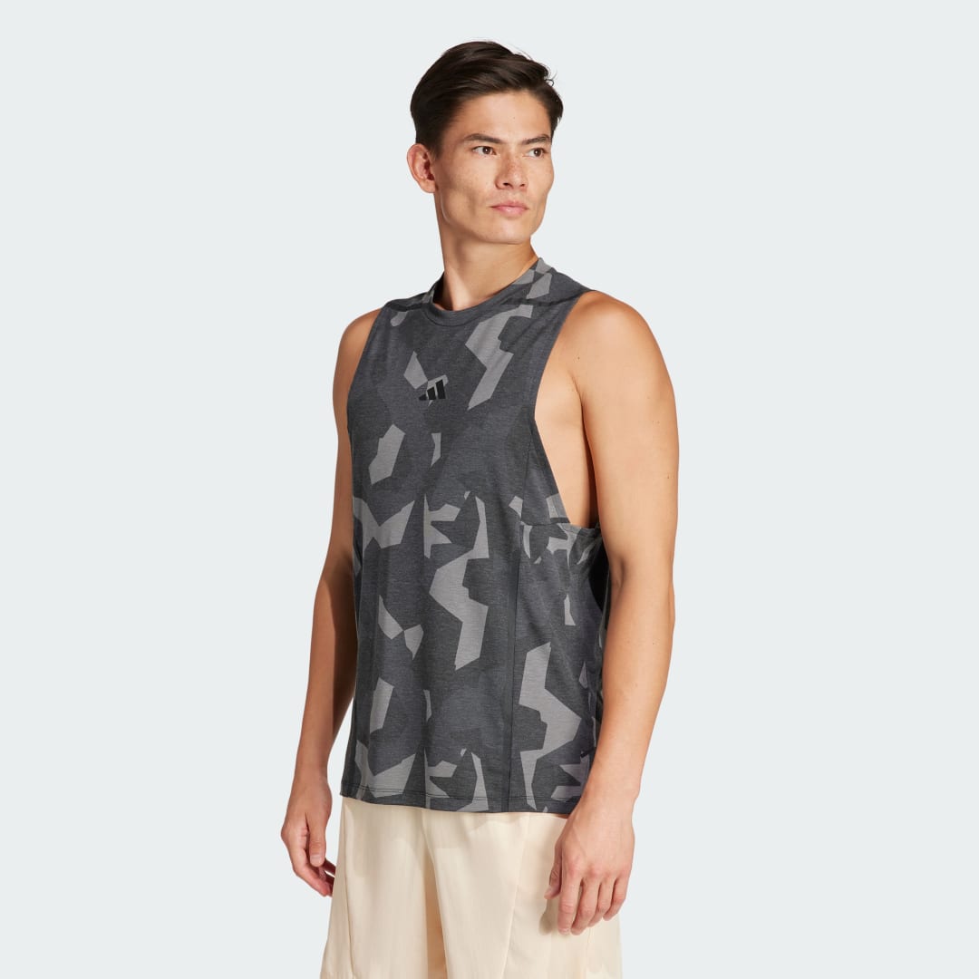 Majica brez rokavov adidas Performance Designed for Training Pro Series Workout Tank Top Siva | IT7517, 1