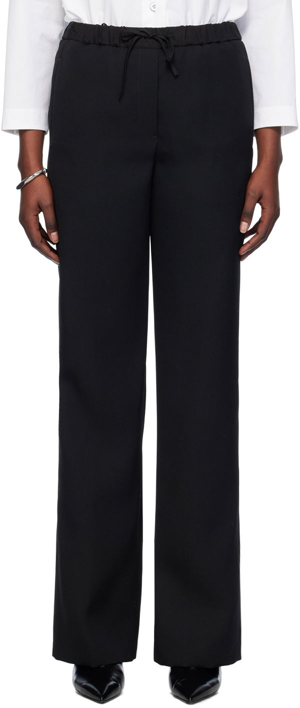 Hlače Jil Sander Drawstring Trousers Črna | J52KA0014_JTN319
