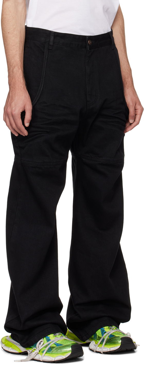 Cargo hlače We11done Wire Relaxed-Fit Jeans Črna | WD-DP0-24-339-M-BK, 1
