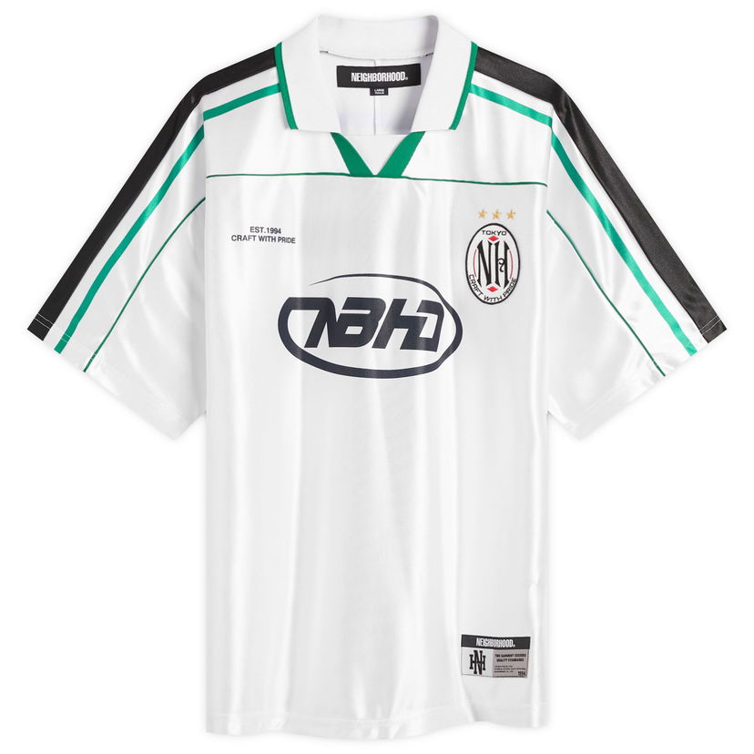 Dres Neighborhood Game Shirt, Size Large Bela | 251FPNH-CSM16-WHT