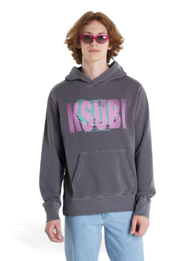 Pulover Ksubi Deranged Kash Hoodie Siva | 5000007157