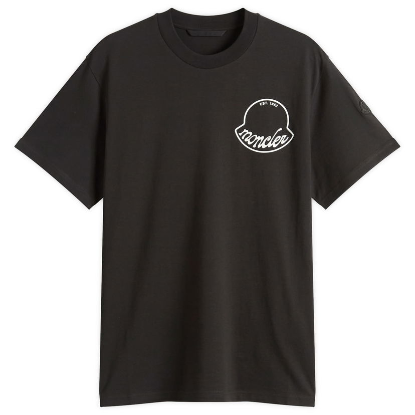 Majica Moncler Short Sleeve Logo T-Shirt, Size Large Črna | 8C000-13-89AJS-998