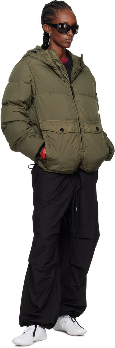 Puhovka Stone Island Stone Island Crinkle Reps Recycled Nylon Down Jacket Zelena | K2S15 4100011 S0A23, 4