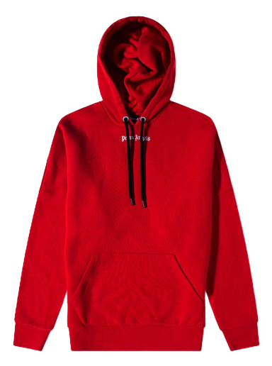 Pulover Palm Angels Logo Popover Hoody Rdeča | PMBB036C99FLE0032510