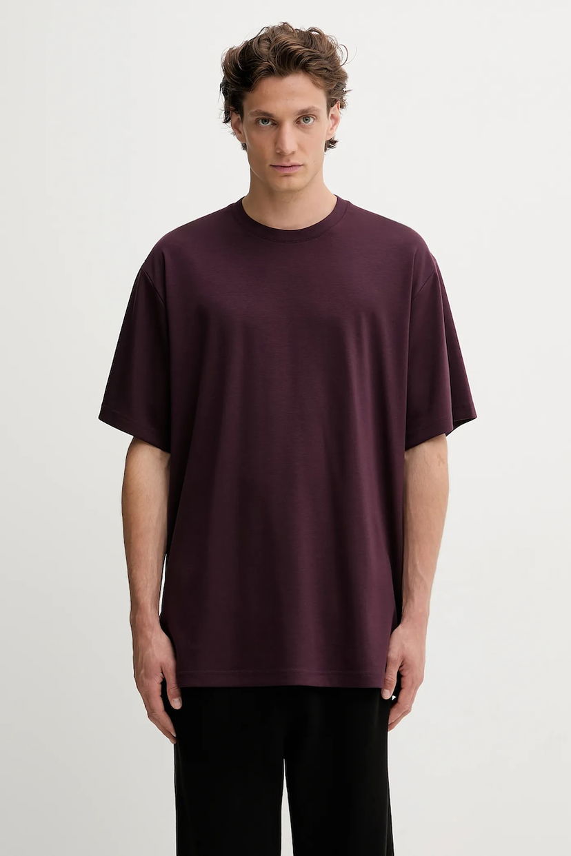Majica Y-3 Y-3 Premium Short Sleeve T-Shirt Bordo | JY8162