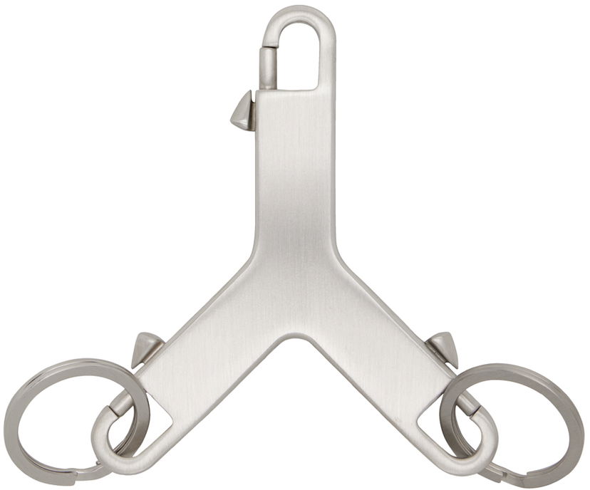 Obeski za ključe Rick Owens Silver Cerberus Keychain Kovinski | RA02D0594 MET