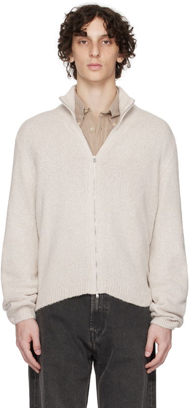 Pleteni pulover OUR LEGACY Our Legacy Float Funnel Zip Cardigan Bež | M2253FO, 0