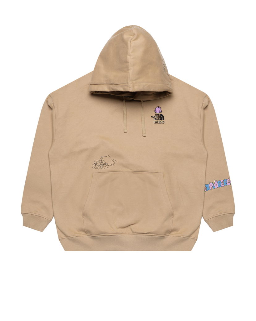 Pulover The North Face Patron Plasticfree Peaks Oversized Hoodie Bež | NF0A8C2VLK51