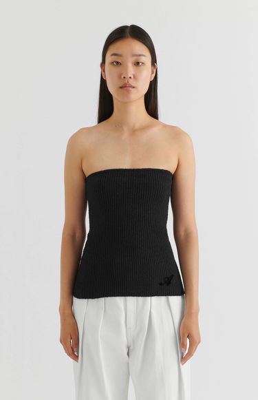 Majica brez rokavov AXEL ARIGATO Dime Strapless Top Črna | A2222001, 7