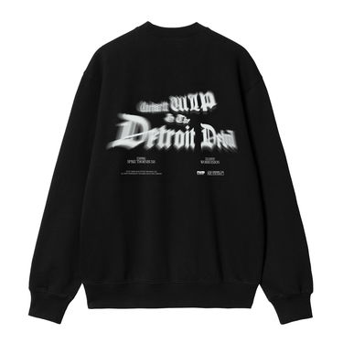 Pulover Carhartt WIP Black Greatest Flicks Sweatshirt Črna | I034413_4, 1