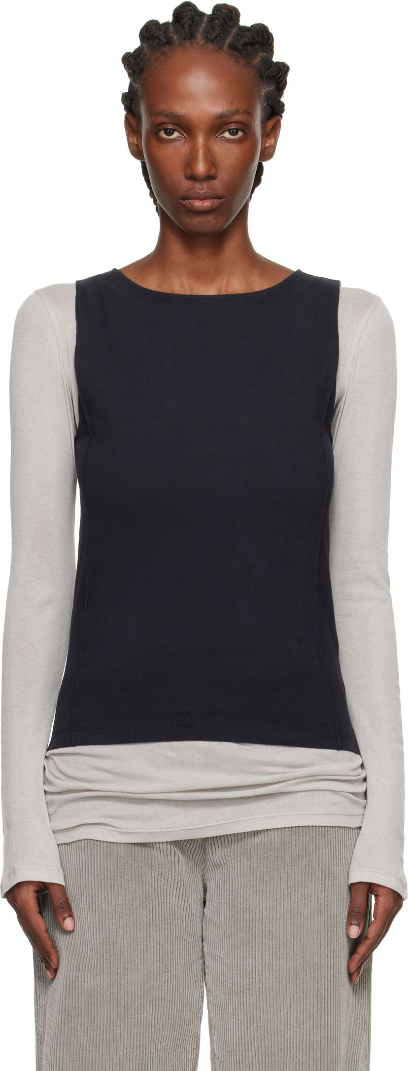 Majica brez rokavov OUR LEGACY Sleeveless Lounge Top Črna | W4256LC