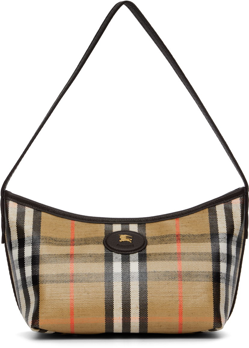 Torba za čez ramo Burberry Burberry Mini Highlands Shoulder Bag Bež | 8112278