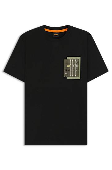Majica BOSS BOSS T-Shirt with Cargo Container Artwork Črna | 50546920, 0