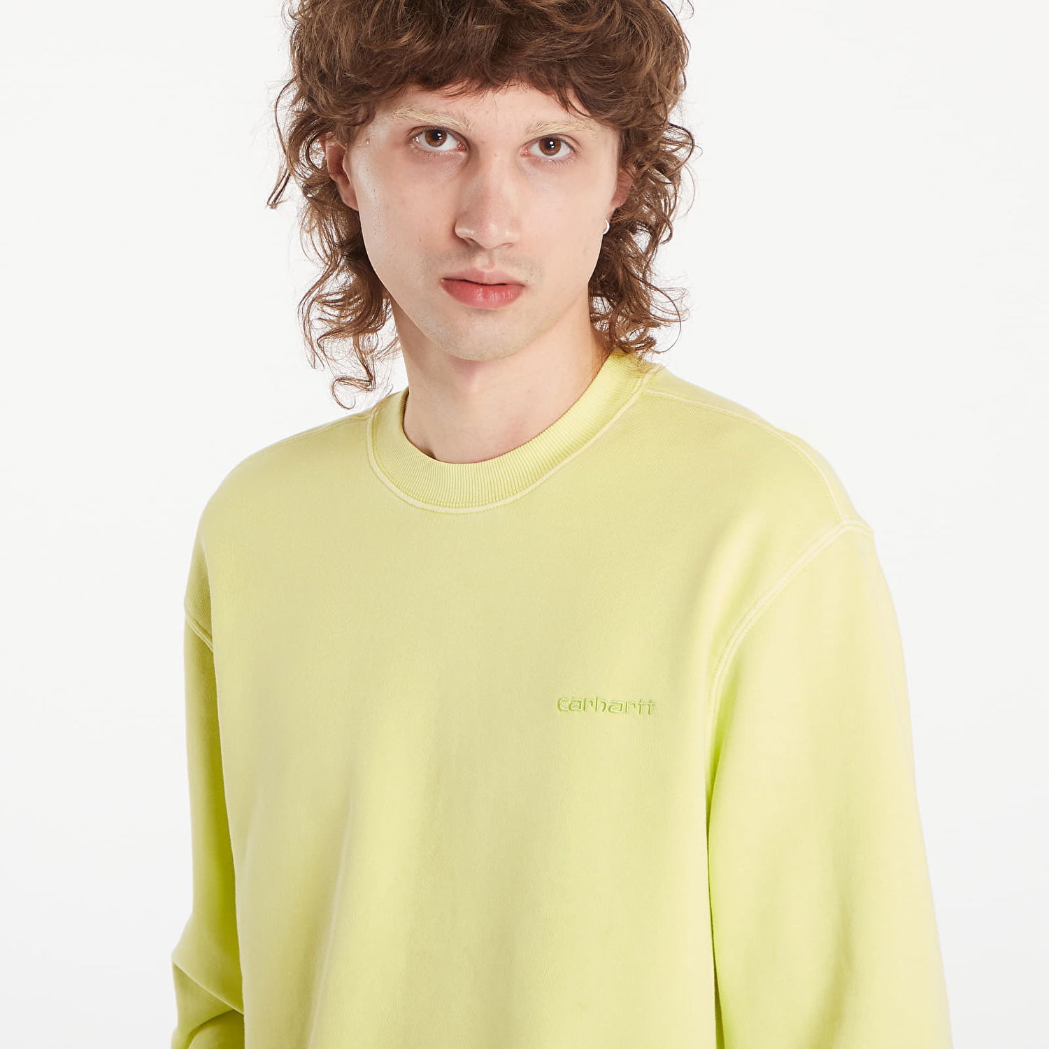 Pulover Carhartt WIP Duster Script Sweatshirt Rumena | I033065.29TGD, 1