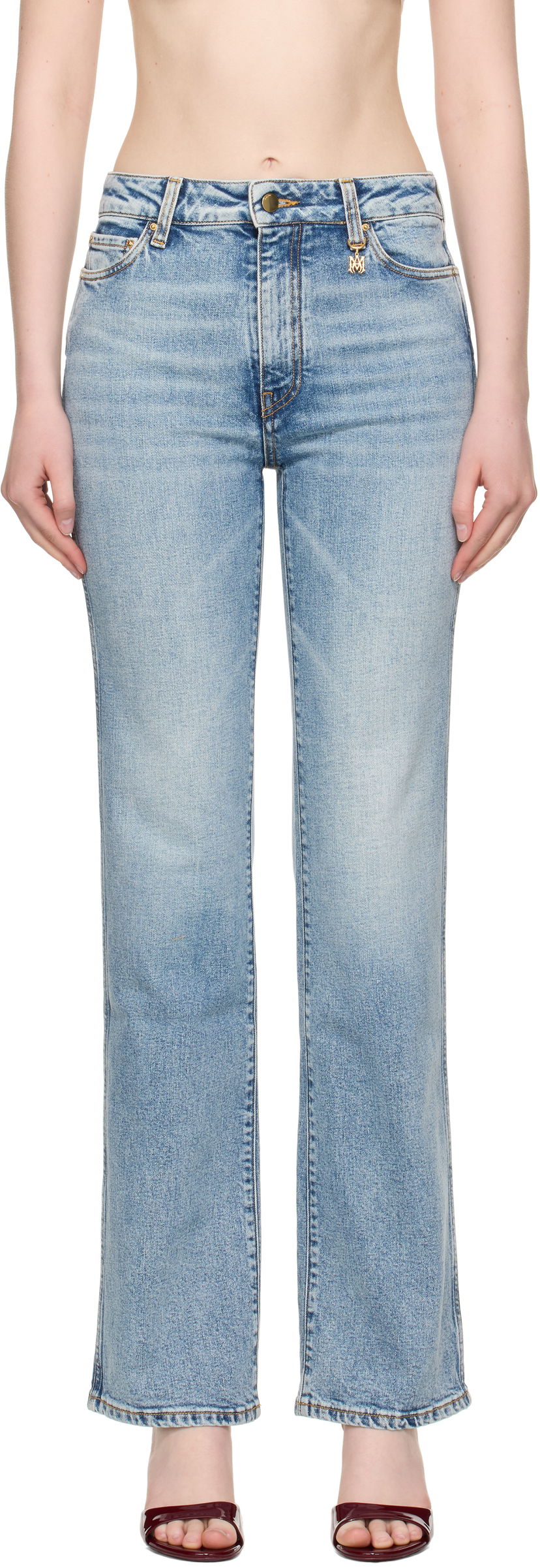 Kavbojke AMIRI AMIRI Slim Fit Jeans Modra | AWDNSM1003