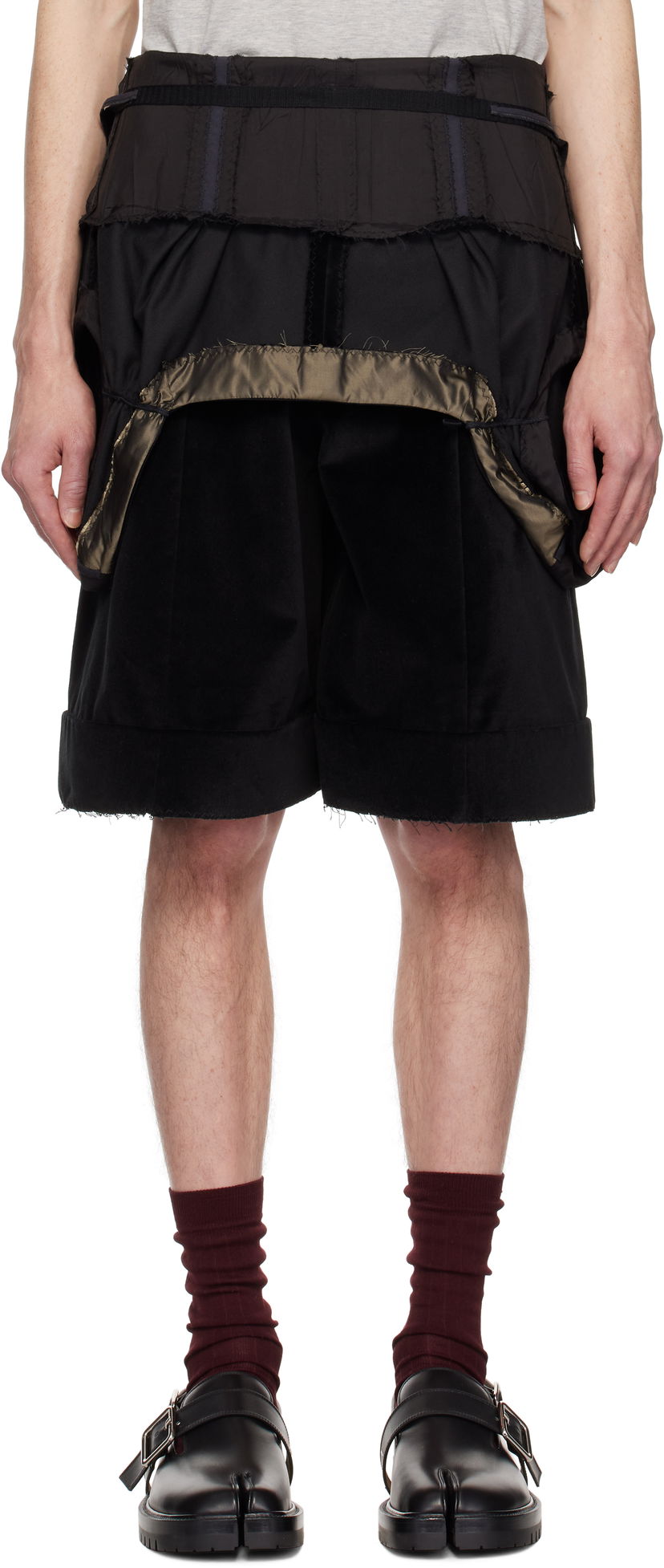 Kratke hlače Maison Margiela Maison Margiela Multi-Wear Layered Shorts Črna | S51MU0071 S53367
