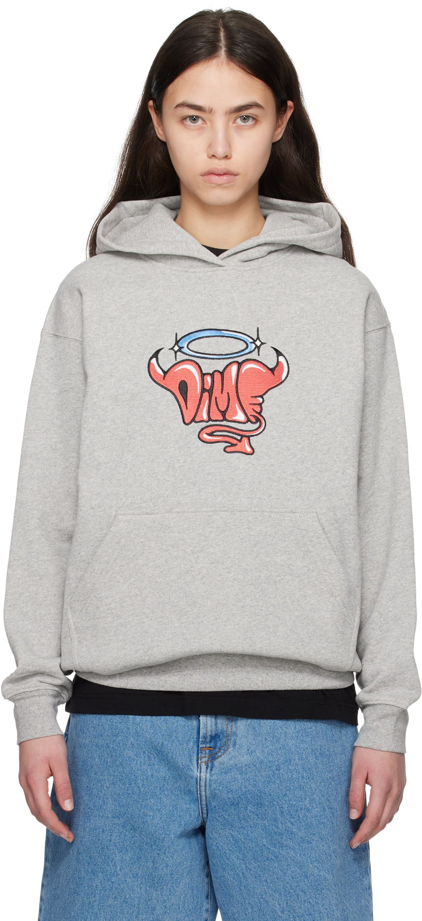 Pulover Dime Dime Purgatory Hoodie Siva | DIME2SP2540GRY