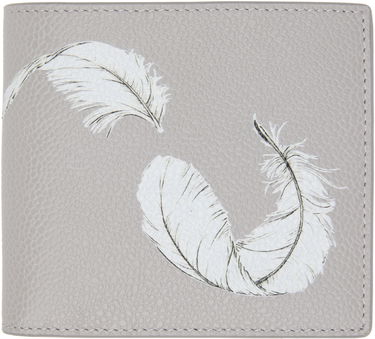 Denarnica Thom Browne Thom Browne Billfold Wallet with Feather Print Siva | MAW023A-E1353, 0