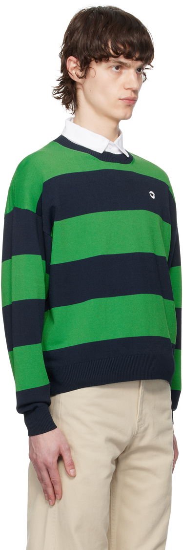 Pleteni pulover Coperni Coperni Striped Crewneck Sweater Zelena | COPML134SY3010MEN, 1