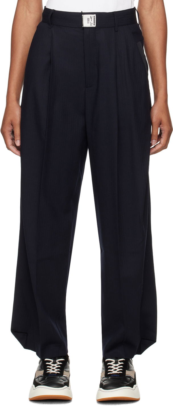 Hlače ADER ERROR Pleated Trousers Mornarica | BN01SSSA0205NV