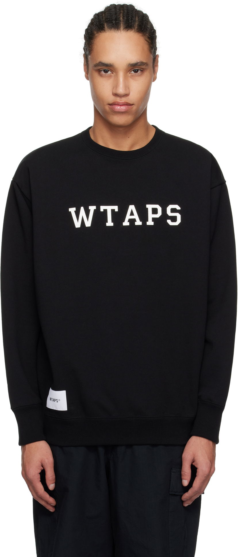 Pleteni pulover WTAPS WTAPS Cotton Academy Sweatshirt Črna | 251ATDT-CSM03