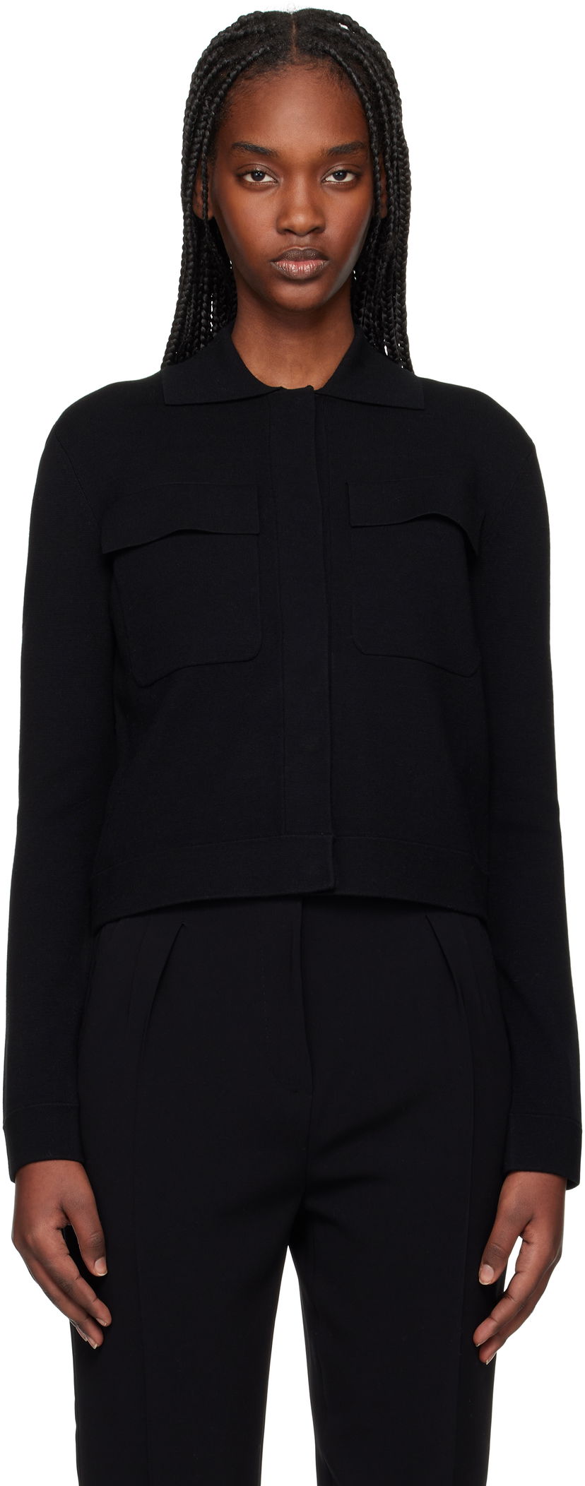 Pleteni pulover Max Mara Max Mara Mito Knit Jacket Črna | 2516341041600