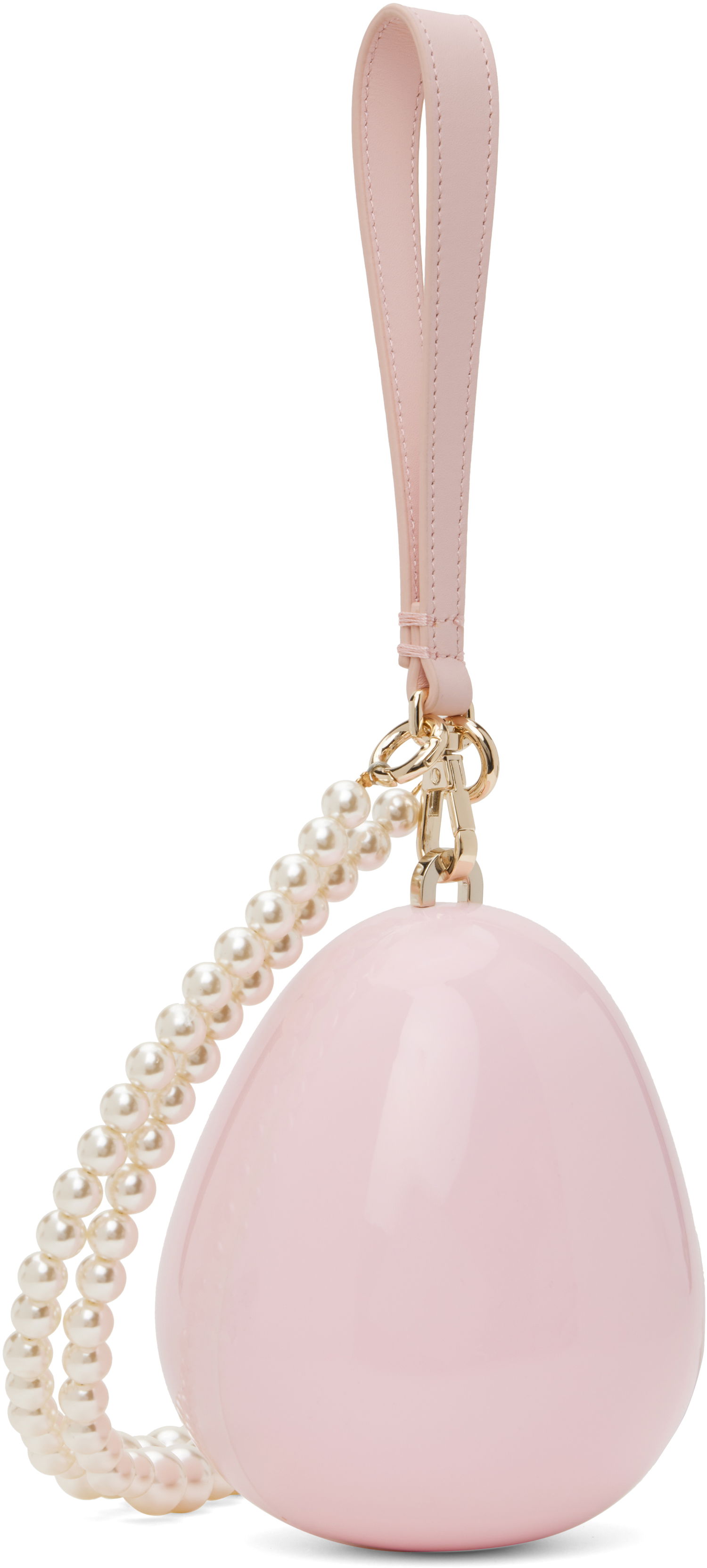 Torbica Simone Rocha Simone Rocha Micro Egg Pearl-Strap Handbag Roza | BAG110CB 0773, 1