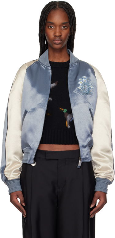 Bomber jakna Burberry Burberry EKD Satin Bomber Jacket Modra | 8101089, 0
