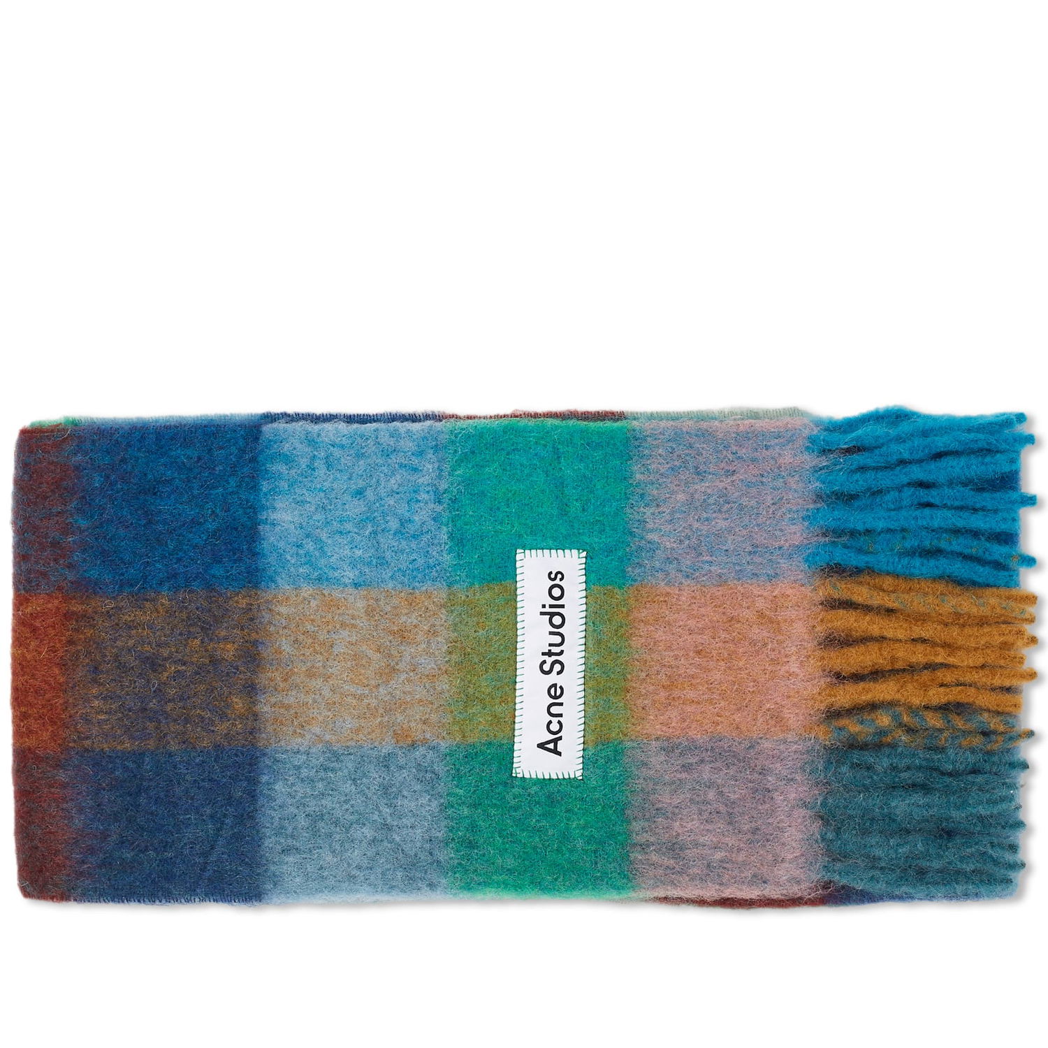 Šala Acne Studios Vally Check Scarf Modra | CA0084-DL4, 0