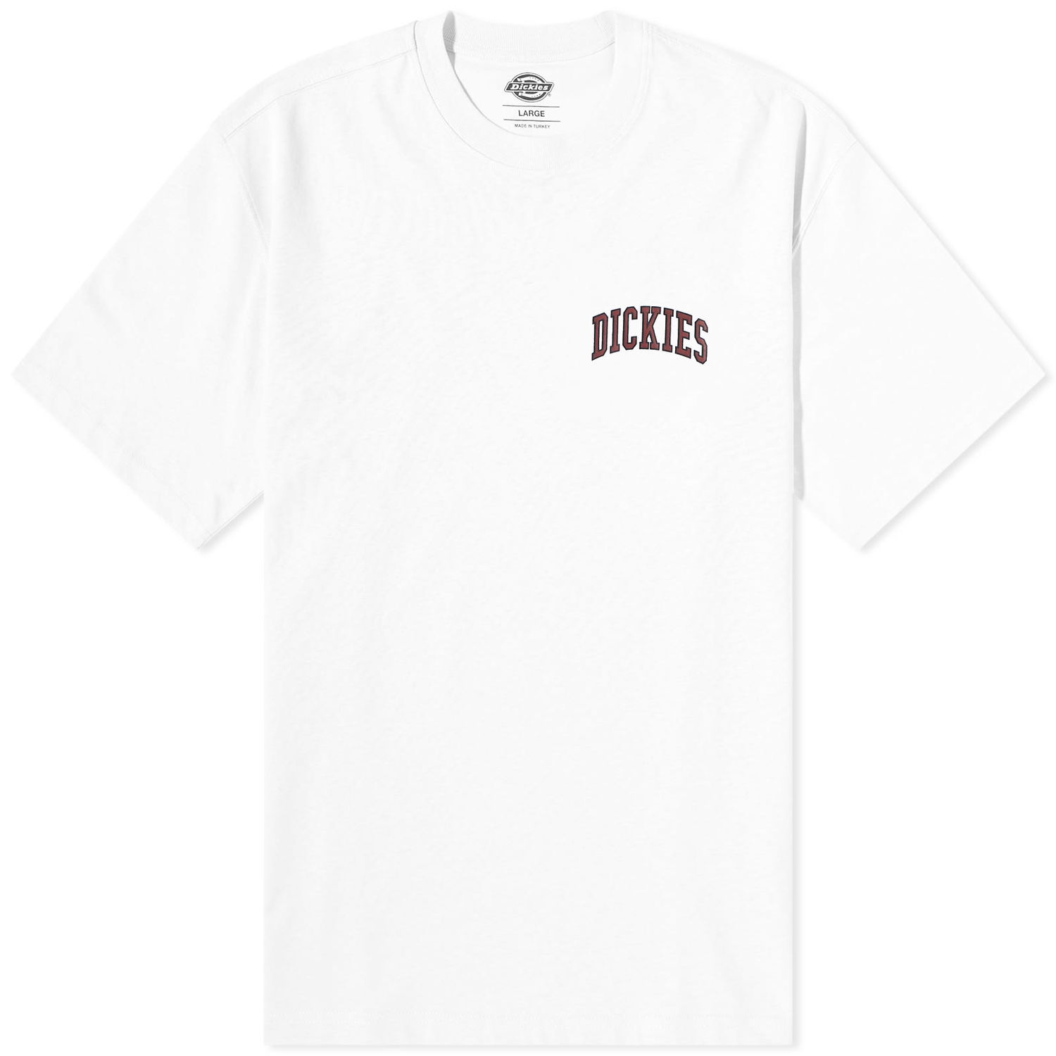 Majica Dickies Aitkin Chest Logo T-Shirt "White & Fired Brick" Bela | DK0A4Y8OG401, 0