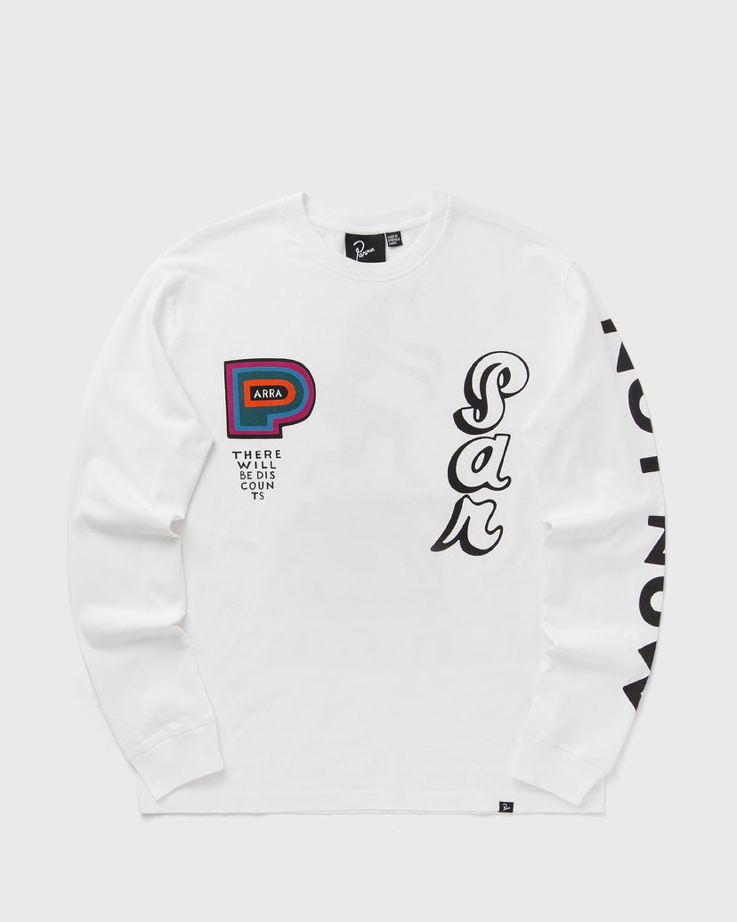 Majica By Parra Long Sleeve Graphic T-Shirt Bela | 53430